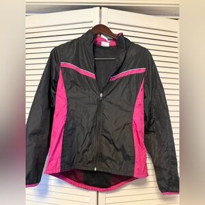 Danskin Now Black and Pink Windbreaker Jacket